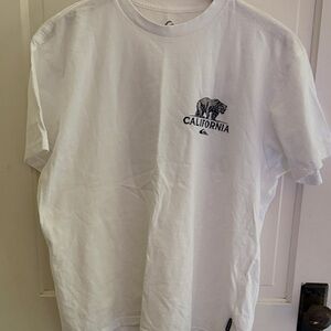 Quiksilver White California Bear Tee